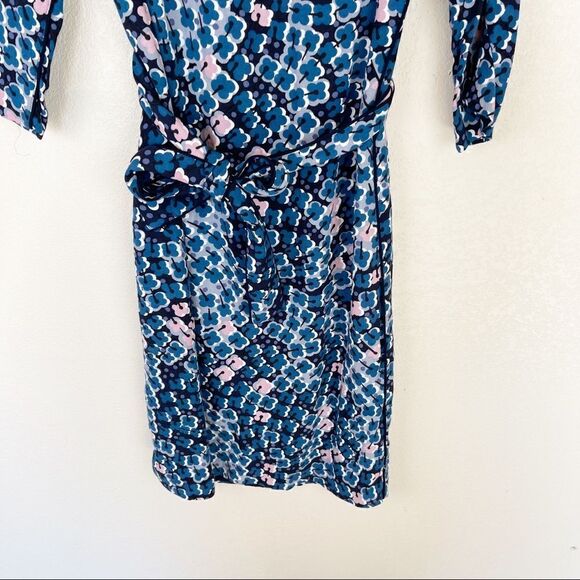 Boden Blue Midi Geometric Sheath Dress Size 4L - Picture 3 of 8